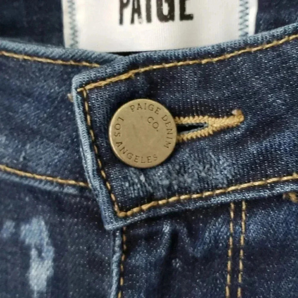 PAIGE Verdugo Ultra Skinny Paint/Bleach Sp… - Picture 9 of 16